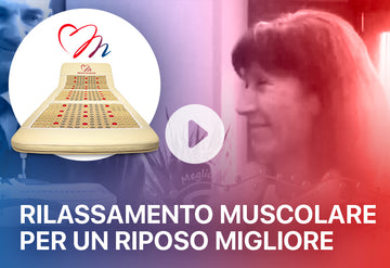 Rilassamento muscolare per riposare bene Materassino biomagnetico a raggi infrarossi lunghi e biofotoni