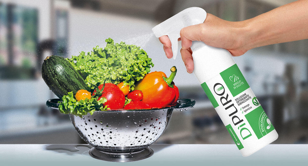 Igienizzante DìPuro per la conservazione degli alimenti in frigorifero