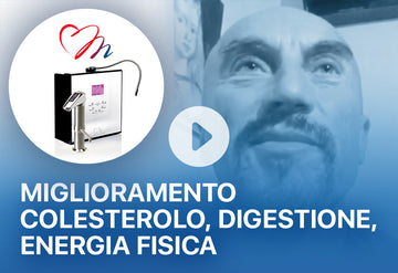Colesterolo diminuito e digestione migliorata, aumento dell'energia fisica Ionizzatore d'acqua alcalina