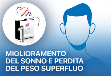 Qualità del sonno migliorata e perdita di peso superfluo Ionizzatore d'acqua alcalina