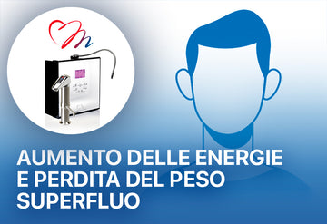 Aumento delle energie e perdita del peso superfluo Ionizzatore d'acqua alcalina