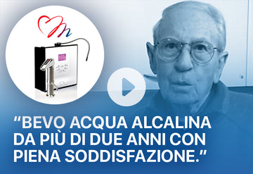 "Bevo acqua alcalina da più di due anni con piena soddisfazione" Ionizzatore d'acqua alcalina