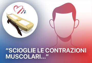 Costole rotte, schiacciamento vertebrale, dolori muscolari, contrazioni: risoluzione con conseguente aumento della capacità respiratoria e miglioramento digestione Lettino massaggiante a raggi infrarossi lunghi e rulli di giada
