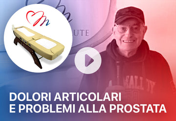 Dolori articolari e alla prostata: grande soddisfazione nei benefici ottenuti Lettino massaggiante e Proiettore massaggiante con pietre di giada