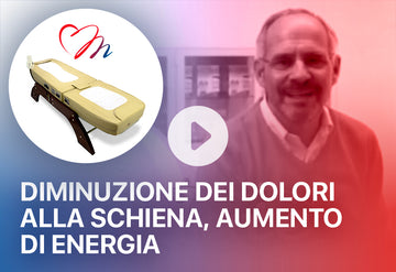 Dolori alla schiena molto forti risolti con conseguente aumento di energia Lettino massaggiante a raggi infrarossi lunghi e rulli di giada