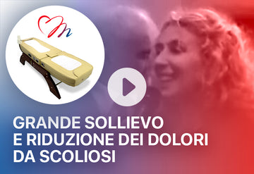 Scoliosi: grande sollievo e rilassamento per un riposo senza dolori e contrazioni muscolari Lettino massaggiante e Materassino biomagnetico